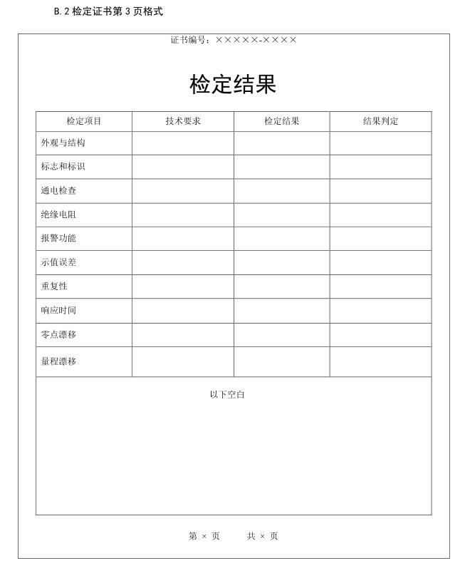 硫化氫氣體報警器檢定結(jié)果表 硫化氫氣體報警器檢定結(jié)果表